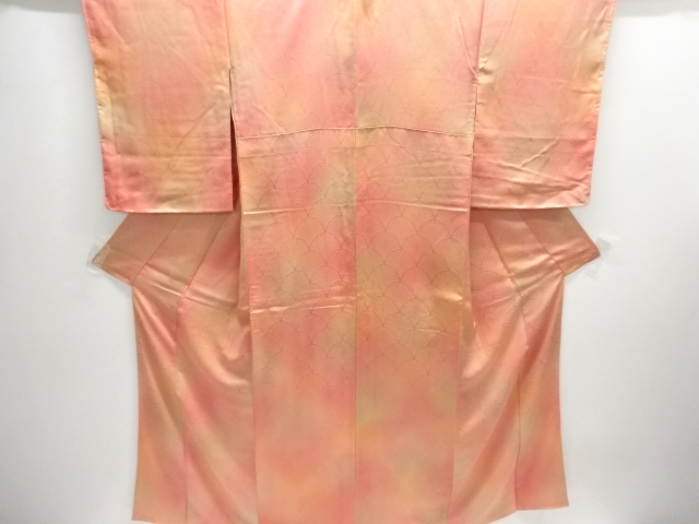 JAPANESE KIMONO / TSUKESAGE IROMUJI / UNUSED / WOVEN PINE SEIGAIHA